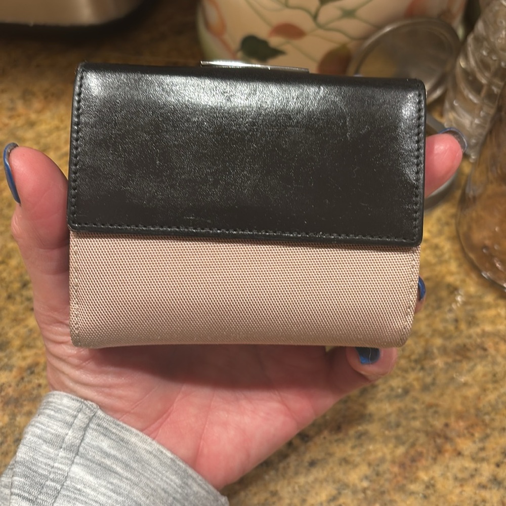 Vintage Gucci Unisex canvas and calf leather wallet with dust bag - Picture 3 of 10